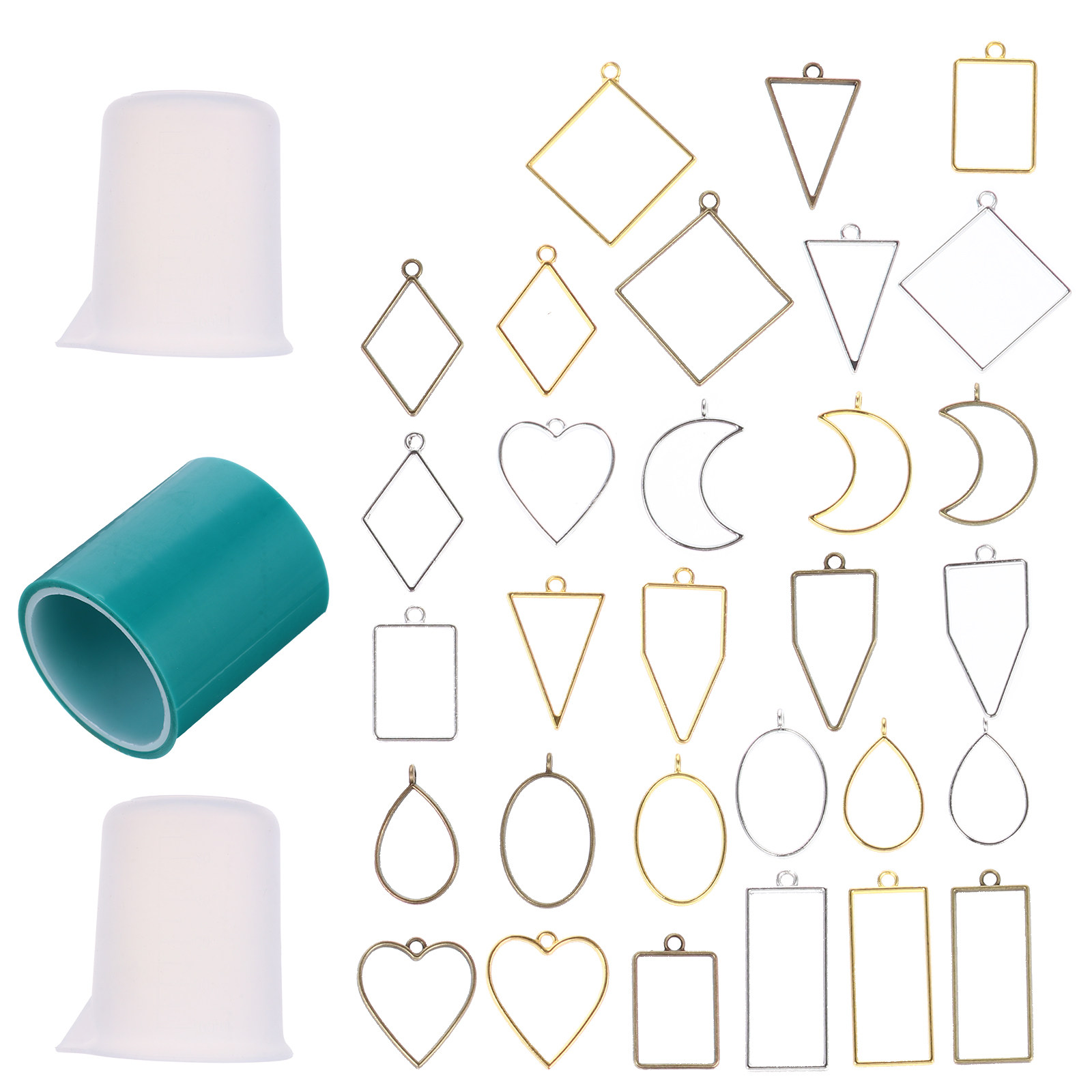 Resin Art Jewelry Kit - El İşi Seti, Kendin Yap Anahtarlık,