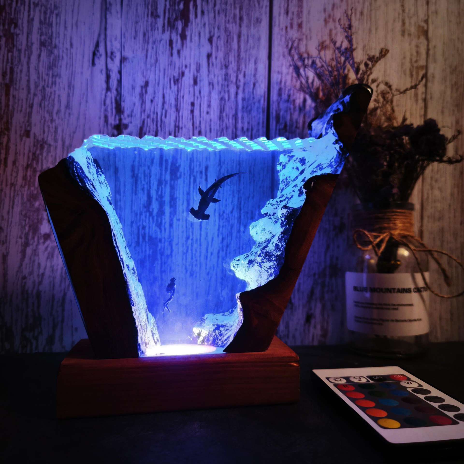 Resin Art For Wedding Gift - 6 * 4 inç Okyanus Serisi