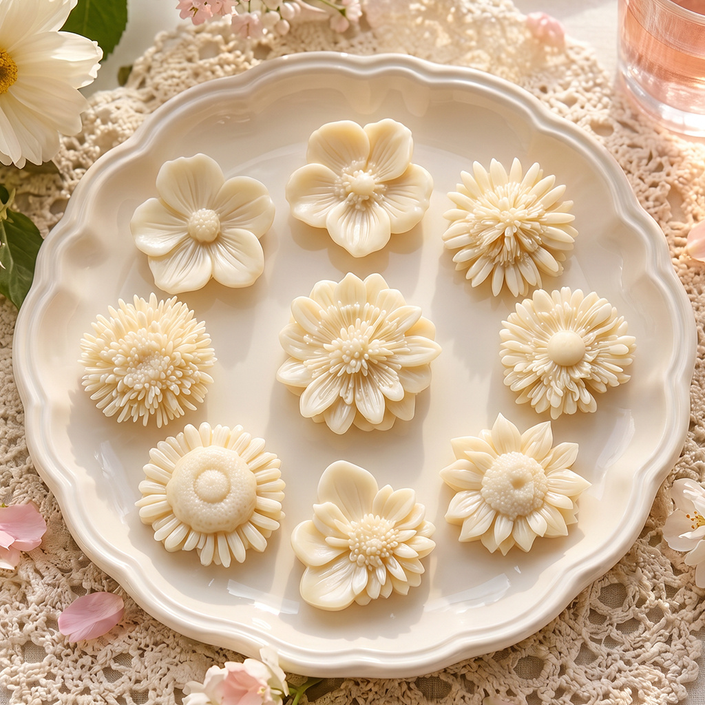 Resin Art Jewellery - Çiçek silikon kalıp seti reçine balmumu