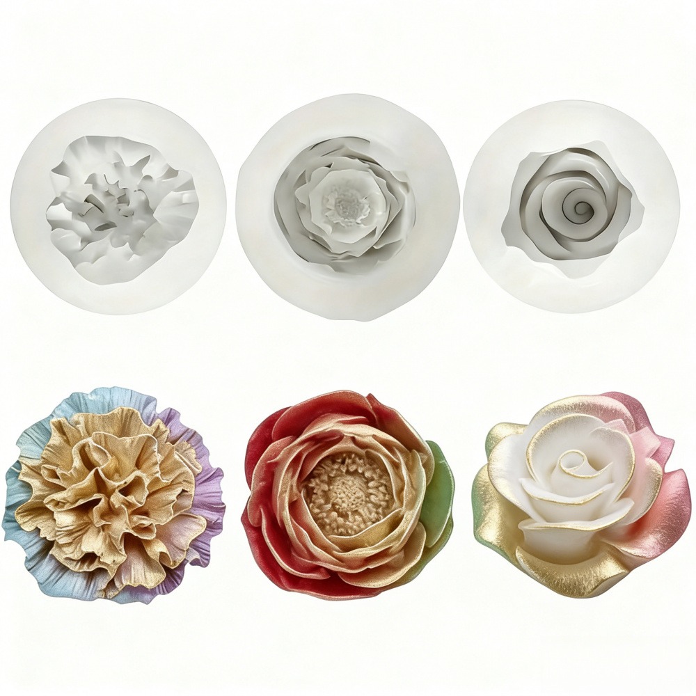 Resin Art For Wedding Gift - Güller, Şakayıklar ve Karanfiller için 3