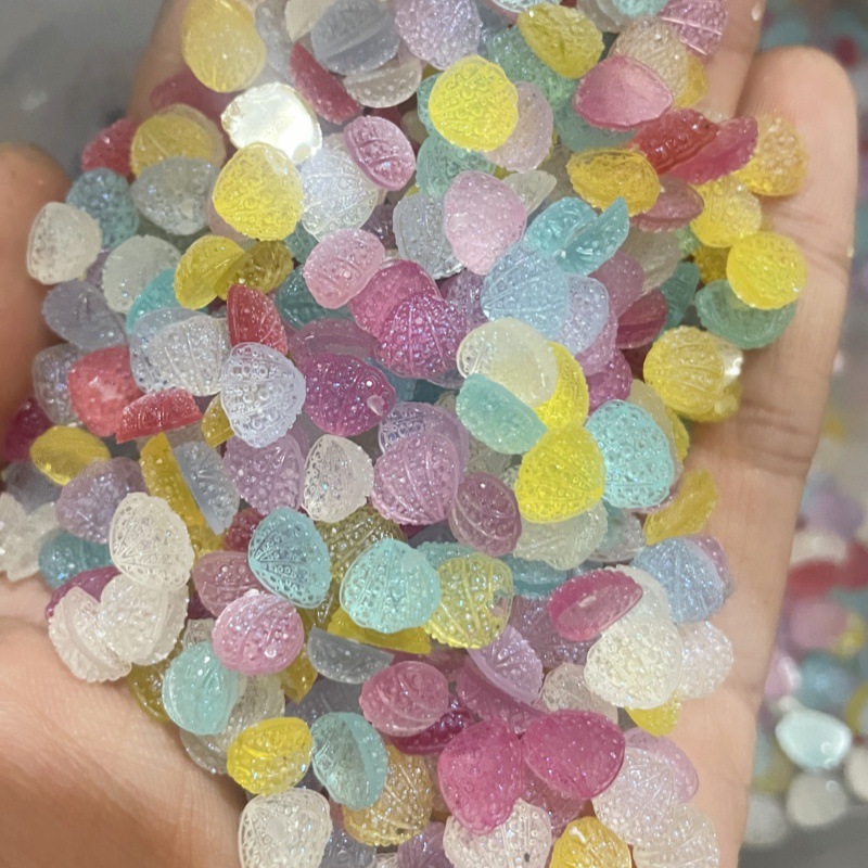 Resin Art Workshop - 7.7mm Mini Şeker Kaplı Düz Tabanlı