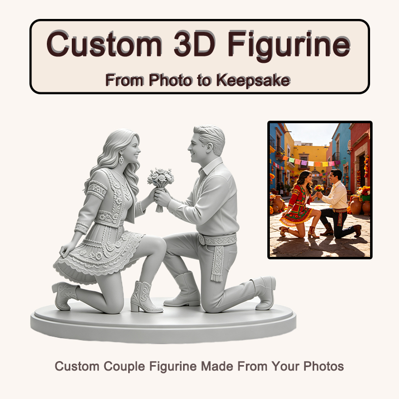 Resin Art For Wedding Gift - Fotoğraftan Yapılmış, Kişiye Özel 3D Baskılı