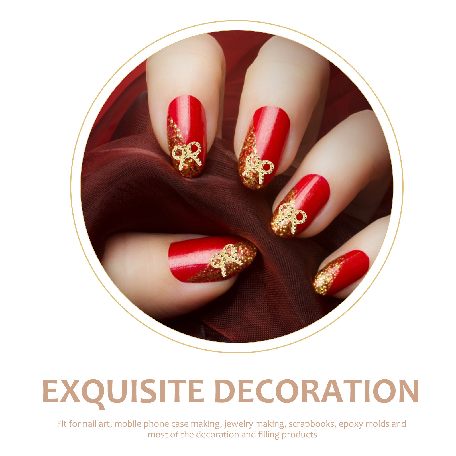 Resin Art Diy - 3 Kutu Metal Alaşımlı Çıkartma, Dekoratif