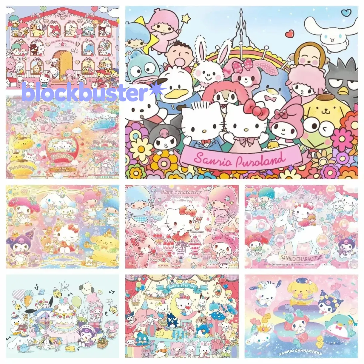 Resin Art Foto - Sanrio Ailesinin Fotoğrafıyla Elmas Boyama, Elmas