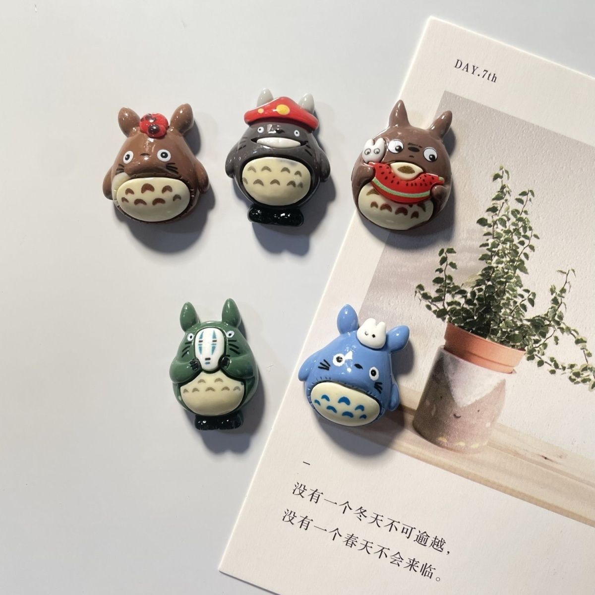 Resin Art Furniture - Totoro Anime Reçine Buzdolabı Magneti Sevimli