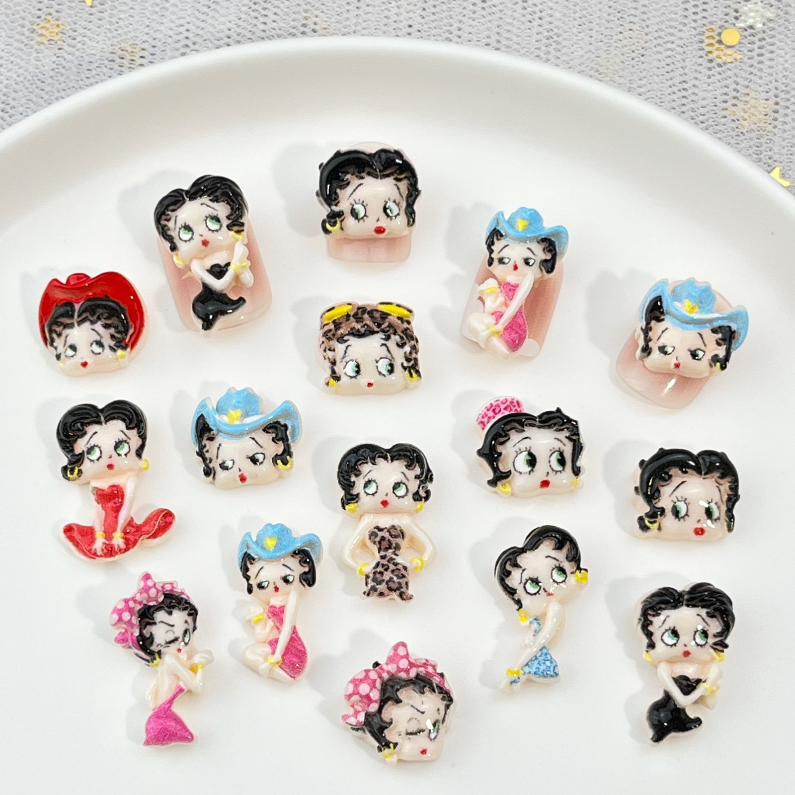 100 adet Karikatür Betty Tırna - Resin Art Diy incelemesi ve fiyatı