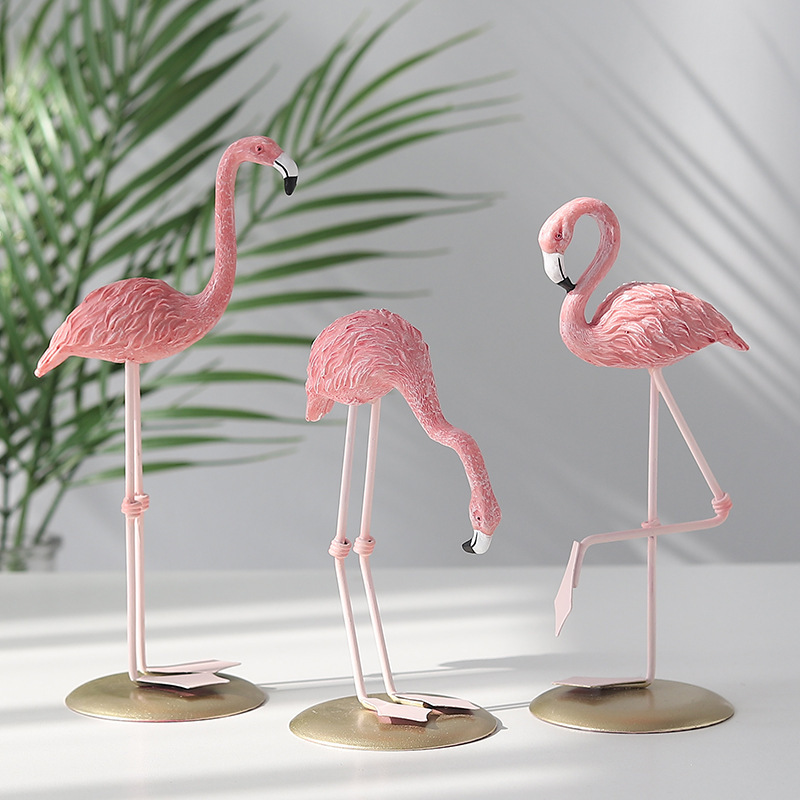 3 Adet Pembe Flamingo Figürler - Resin Art For Wedding Gift incelemesi ve fiyatı