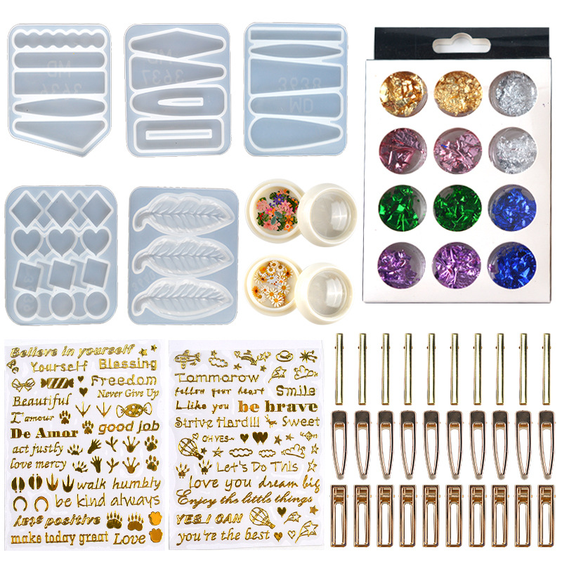 DIY epoksi reçine saç tokası s - Resin Art Jewellery incelemesi ve fiyatı