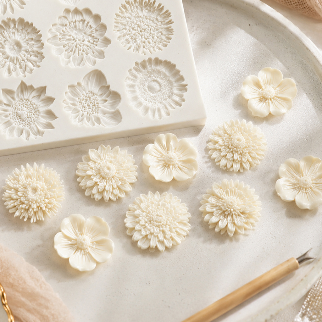 Çiçek silikon kalıp seti reçin - Resin Art Jewellery incelemesi ve fiyatı