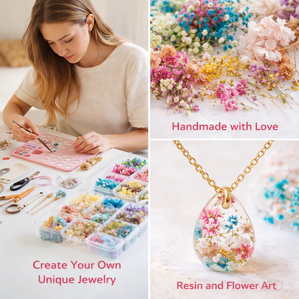 10 Kutu Karışık Kurutulmuş Çiç - Resin Art For Wedding Gift incelemesi ve fiyatı