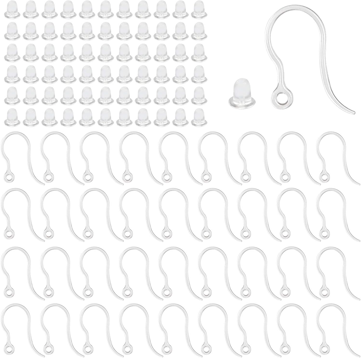 40 adet Şeffaf Plastik Küpe Ka - Resin Art Jewelry Kit incelemesi ve fiyatı
