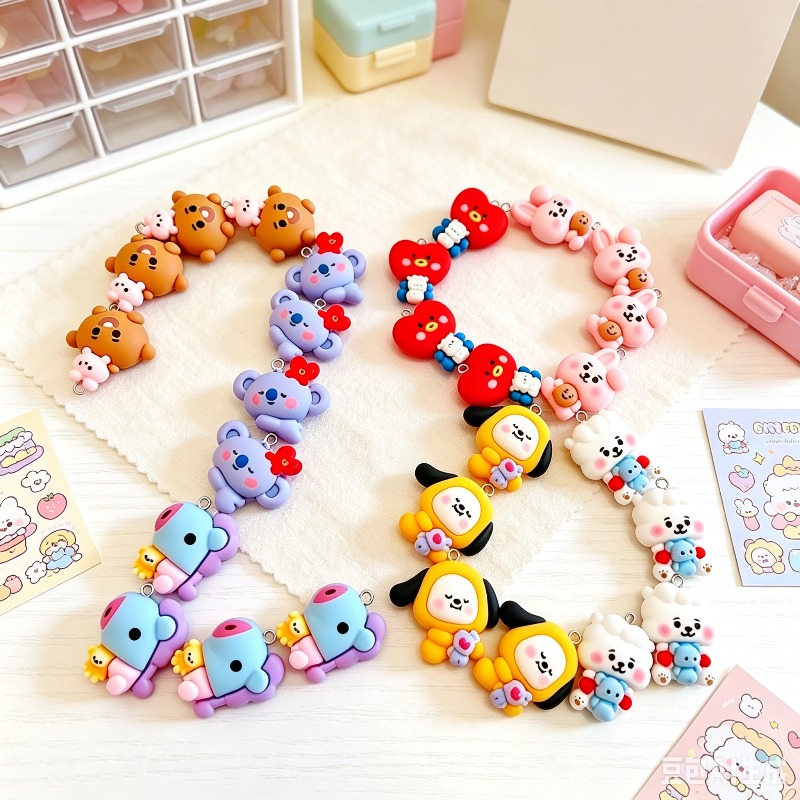 10 adet Kawaii Köpek Tavşan Se - Resin Art Jewellery incelemesi ve fiyatı