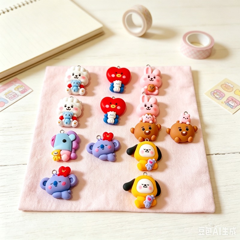 10 adet Kawaii Köpek Tavşan Se - Resin Art Jewellery incelemesi ve fiyatı