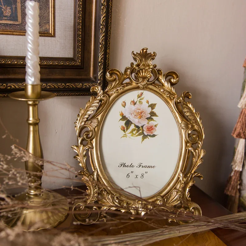 Retro Altın Oval Reçine Fotoğr - Resin Art For Wedding Gift incelemesi ve fiyatı