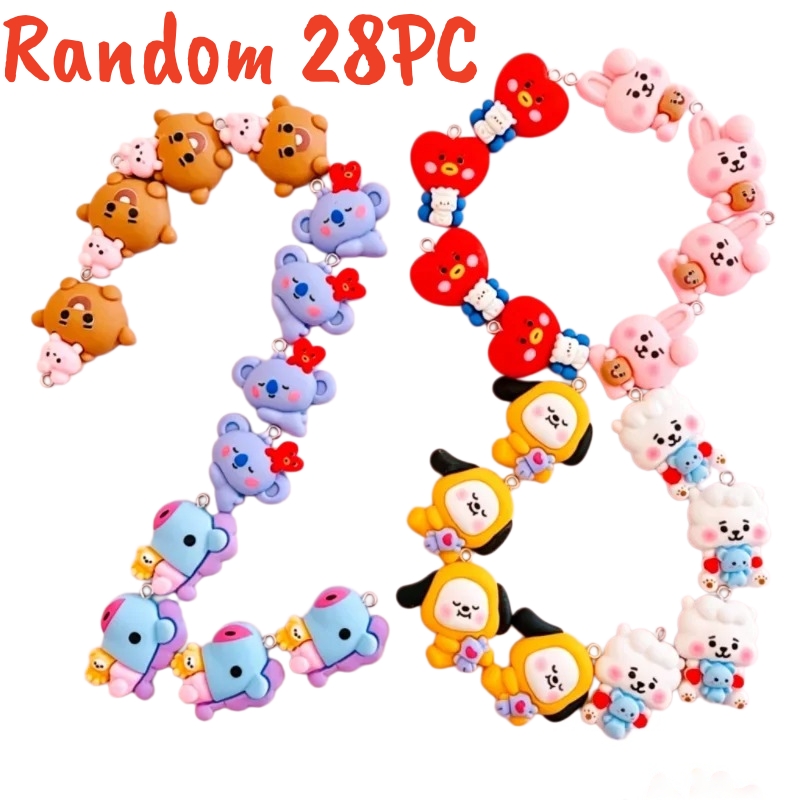100 ADET BT21 Reçine Takılar D - Resin Art Jewellery incelemesi ve fiyatı