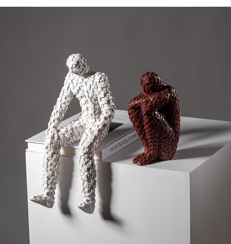 Mozaik Figürler Heykel Soyut S - Resin Art Furniture incelemesi ve fiyatı